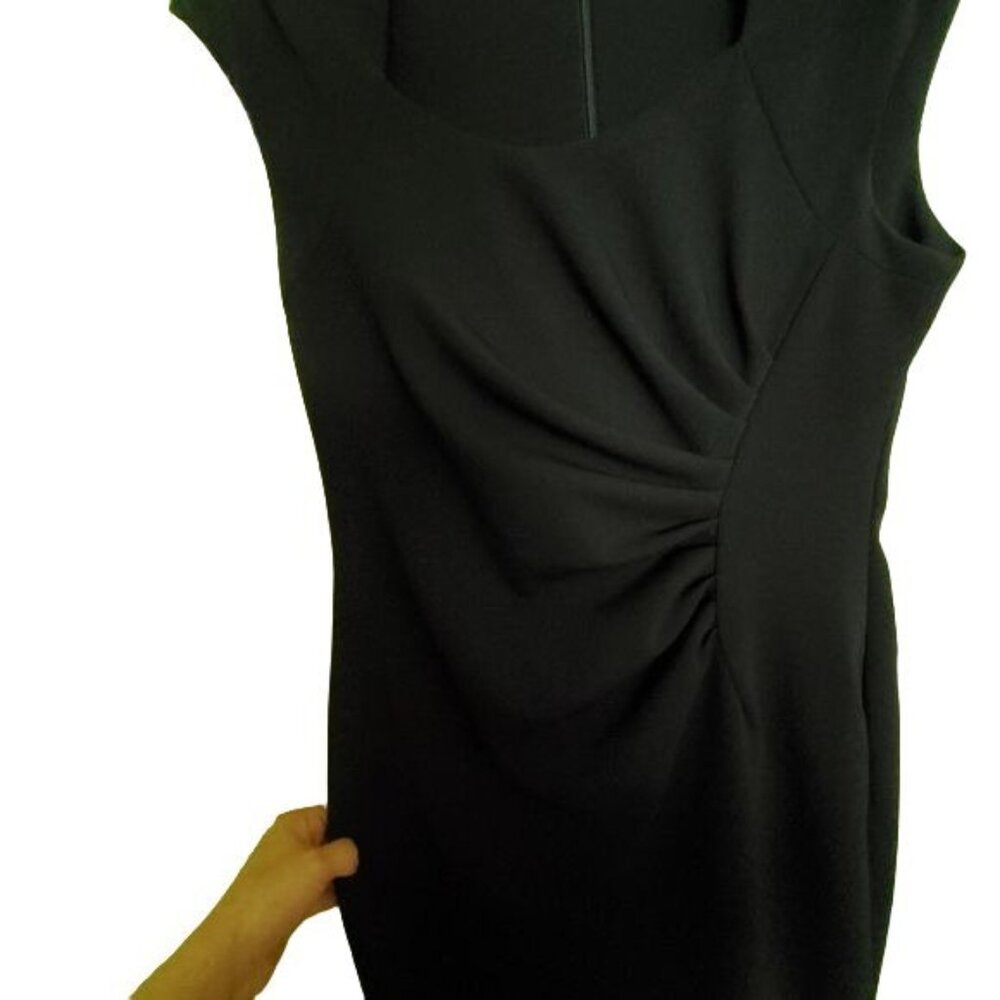 Calvin klein womens mini dress brack color sleeveless rushed Size small - Picture 9 of 15